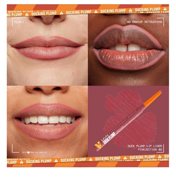 NYX Duck Plump Retractable Plumping Lip Liner Shade: Pinkjection (pink nude) 🆕 - Picture 3 of 4